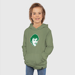 Толстовка детская хлопковая Ларри Берд, цвет: авокадо — фото 2