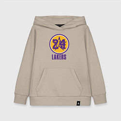 Толстовка детская хлопковая 24 Lakers, цвет: миндальный
