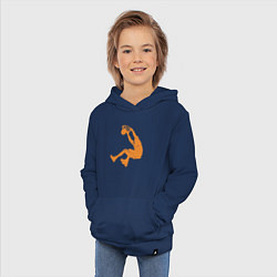 Толстовка детская хлопковая Shaq dunk, цвет: тёмно-синий — фото 2