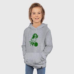 Толстовка детская хлопковая Go Celtics, цвет: меланж — фото 2
