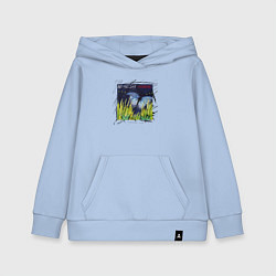 Толстовка детская хлопковая Camouflage - One Fine Day singles, цвет: мягкое небо