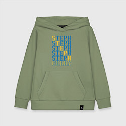 Толстовка детская хлопковая Steph Curry, цвет: авокадо