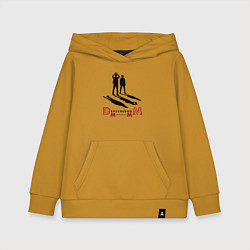 Толстовка детская хлопковая Depeche Mode - Memento Mori spirit of Andy, цвет: горчичный