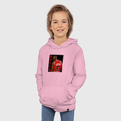 Толстовка детская хлопковая Bulls Jordan, цвет: светло-розовый — фото 2