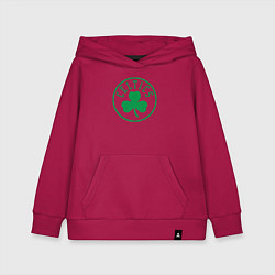 Толстовка детская хлопковая Boston Celtics clover, цвет: маджента