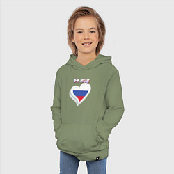 Толстовка детская хлопковая 54 регион Новосибирская область, цвет: авокадо — фото 2