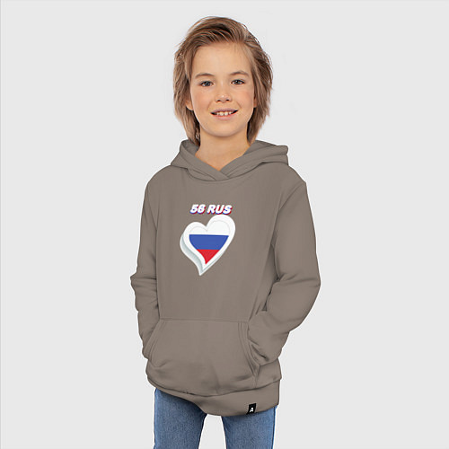 Детская толстовка-худи 56 регион Оренбургская область / Утренний латте – фото 3