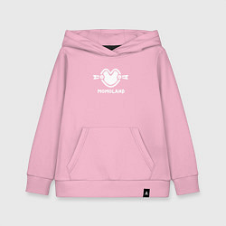 Толстовка детская хлопковая Момаленд лого, цвет: светло-розовый