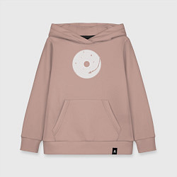 Толстовка детская хлопковая Vinyl world, цвет: пыльно-розовый