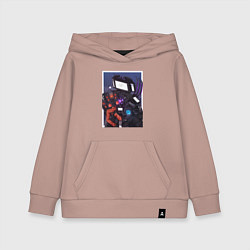 Толстовка детская хлопковая ТВ Мен со Спикерменом и Камераменом, цвет: пыльно-розовый