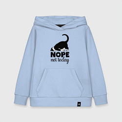 Толстовка детская хлопковая Nope - not today, цвет: мягкое небо