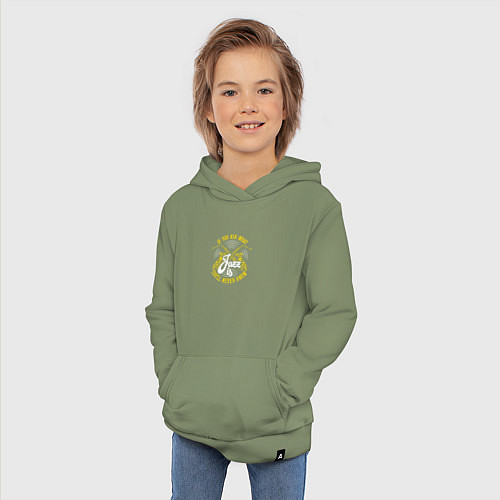 Детская толстовка-худи Я музыкант / Авокадо – фото 3