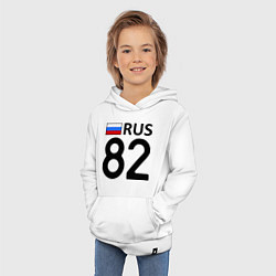 Толстовка детская хлопковая RUS 82, цвет: белый — фото 2