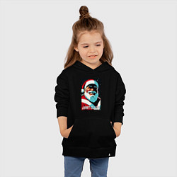 Толстовка детская хлопковая Arnold Schwarzenegger - Santa Claus, цвет: черный — фото 2
