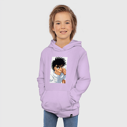Детская толстовка-худи Иппо Боксер / Лаванда – фото 3