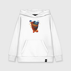 Толстовка детская хлопковая Album Invincible Shield - Judas Priest, цвет: белый