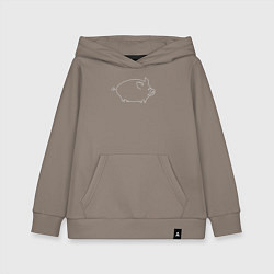 Толстовка детская хлопковая Пига, цвет: утренний латте