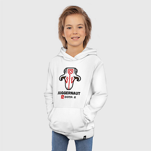 Детская толстовка-худи Juggernaut Dota 2 / Белый – фото 3