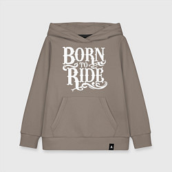 Детская толстовка-худи Born to ride - рожденный ездить