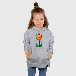 Толстовка детская хлопковая Веселый тюльпан, цвет: меланж — фото 2