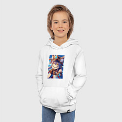 Толстовка детская хлопковая Genshin Impact - character, цвет: белый — фото 2