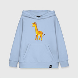 Толстовка детская хлопковая Добрый жираф, цвет: мягкое небо