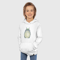 Толстовка детская хлопковая Neighbor Totoro, цвет: белый — фото 2