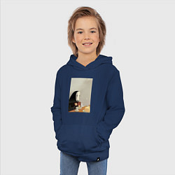 Толстовка детская хлопковая Каонаси чаепитие, цвет: тёмно-синий — фото 2