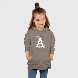 Толстовка детская хлопковая Арина человек с большой буквы, цвет: утренний латте — фото 2