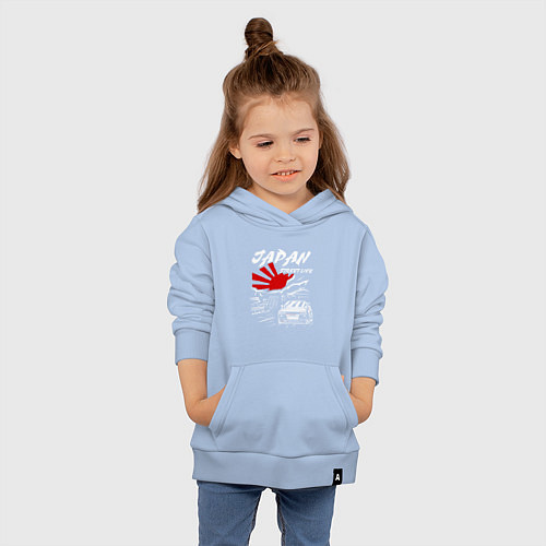 Детская толстовка-худи Jupan street life mitsubishi lancer / Мягкое небо – фото 4