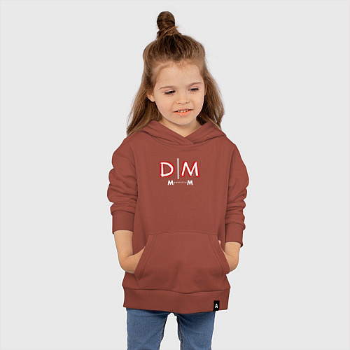 Детская толстовка-худи Depeche Mode - Memento Mori logo new / Кирпичный – фото 4