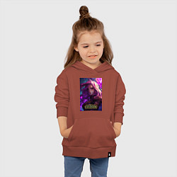 Толстовка детская хлопковая League of Legends Kaisa Kda, цвет: кирпичный — фото 2
