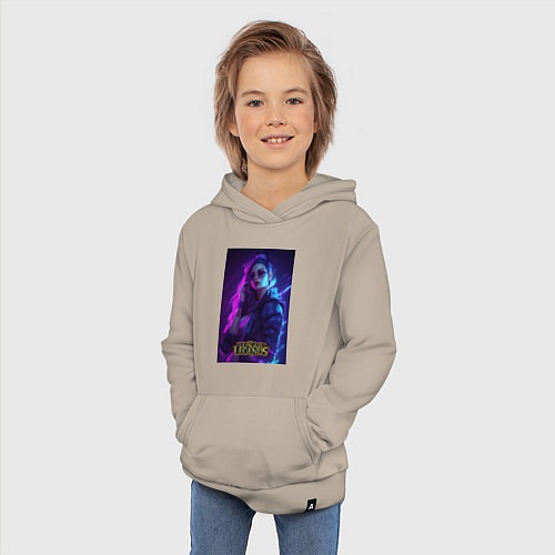 Детская толстовка-худи League of Legends Kaisa Kda / Миндальный – фото 3