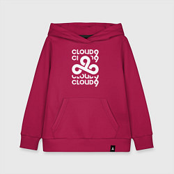 Толстовка детская хлопковая Cloud9 - in logo, цвет: маджента