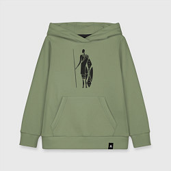 Толстовка детская хлопковая Африканец, цвет: авокадо