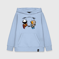 Толстовка детская хлопковая Лунная гонка, цвет: мягкое небо