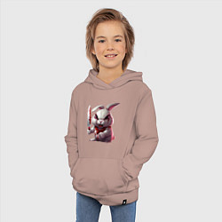 Толстовка детская хлопковая Зайчик Маньяк, цвет: пыльно-розовый — фото 2