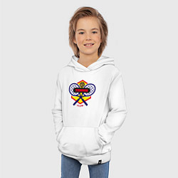 Толстовка детская хлопковая Тенниска, цвет: белый — фото 2