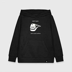 Толстовка детская хлопковая Kraftwerk - Trans europe express, цвет: черный