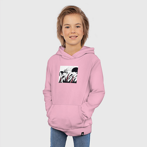 Детская толстовка-худи Магия и мускулы Ланс Краун / Светло-розовый – фото 3