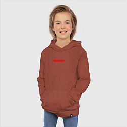 Толстовка детская хлопковая Honda red logo, цвет: кирпичный — фото 2