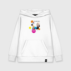 Толстовка детская хлопковая Pet Shop Boys - Super, цвет: белый