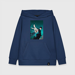 Толстовка детская хлопковая Моб Психо 100 Шигэо Кагэяма, цвет: тёмно-синий