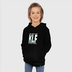 Толстовка детская хлопковая Klf - What time is love, цвет: черный — фото 2