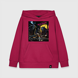 Толстовка детская хлопковая Мы отрылись - Скелеты в шкафу, цвет: маджента