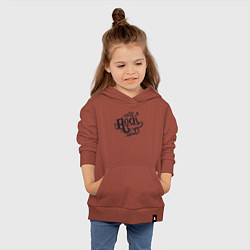 Толстовка детская хлопковая Стиль рок-н-ролл, цвет: кирпичный — фото 2