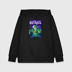 Толстовка детская хлопковая Zombie Bart Simpson - nightmare, цвет: черный
