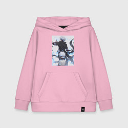 Толстовка детская хлопковая Моя геройская академия Даби Злодей, цвет: светло-розовый