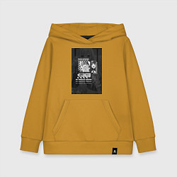 Толстовка детская хлопковая Марин Китагава Гяру, цвет: горчичный