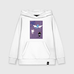 Толстовка детская хлопковая Хвост Феи Хэппи, цвет: белый